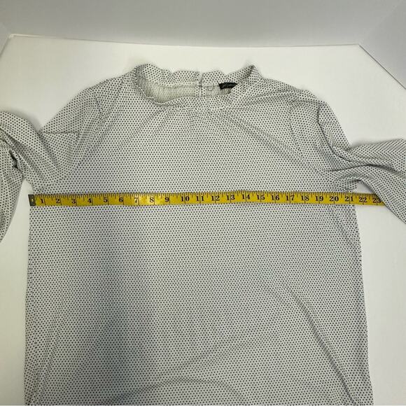 Adrianna Papell White and Black Polka Dot Blouse - Size Small - Picture 9 of 11